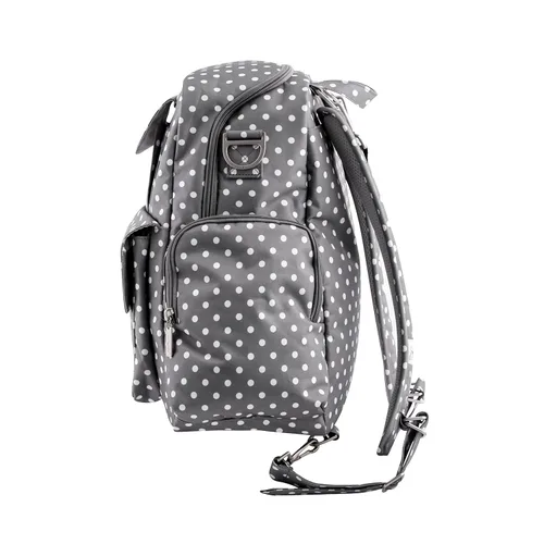 Vista 8 de JuJuBe Be Nurtured - Mochila grande para extractor de leche, colección clásica, lunares