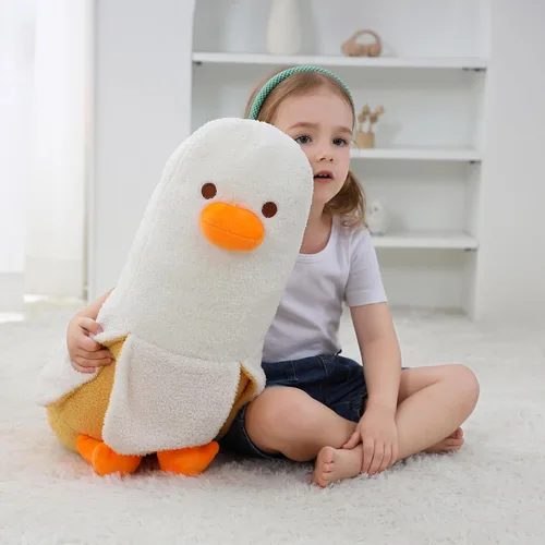Vista 6 de OurHonor Peluche de pato de plátano de 19.6 pulgadas, bonito peluche de plátano, regalo para niñas, niños, novias, adultos, decoración de habitación