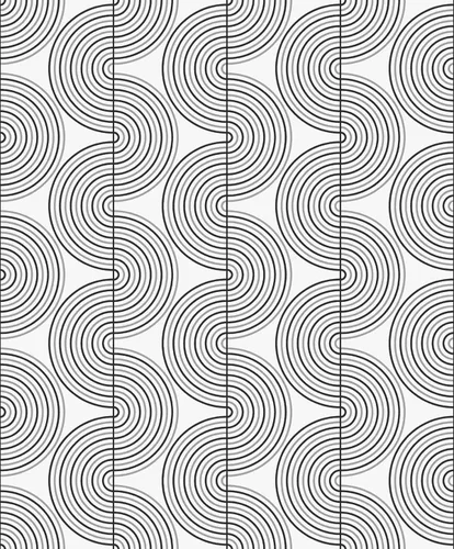 Vista 10 de NextWall Papel pintado Zen Geometric Peel and Vinyl Stick (Lunar Rock & Metallic Pearl) - Uno