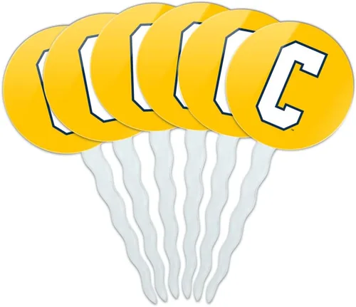 Vista 90 de Abilene Christian - Juego de 6 palillos para cupcakes con logotipo secundario