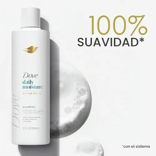 Vista 10 de Dove Champú Nutritive Solutions Daily Moisture hidratante para cabello seco, 12 onzas líquidas (4 unidades)