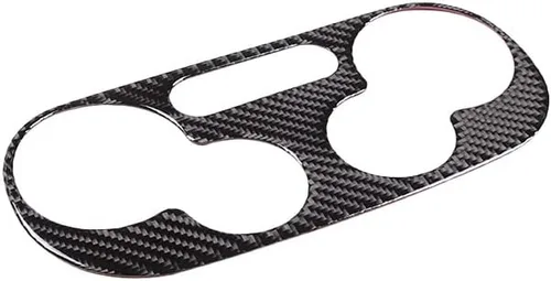 Vista 2 de Adhesivo de fibra de carbono suave para el panel de interruptor de aire acondicionado de automóvil, compatible con Fiat 500, 2011, 2012, 2013, 2014
