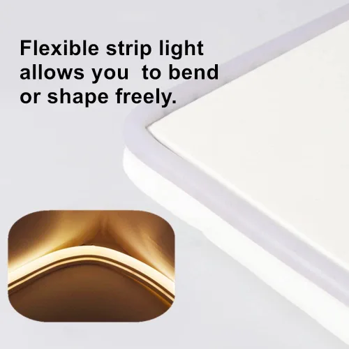 Vista 4 de M.best Tira de luces LED USB de 6.56 pies, impermeable, flexible, luces de cinta de neón con interruptor para dormitorio interior y exterior