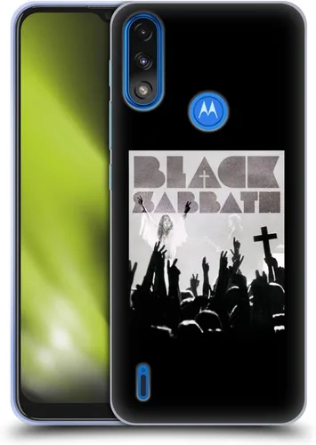 Vista 10 de Head Case Designs Funda de gel suave con licencia oficial de Black Sabbath Red Logo Key Art compatible con Moto E7 Power/Moto E7i Power