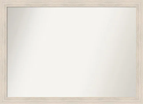 Vista 308 de Amanti Art Espejo personalizado, espejo de baño estrecho Alexandria White Wash, espejo de pared o espejo de tocador de baño sobre el fregadero
