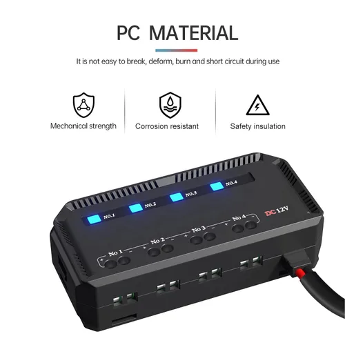Vista 6 de Caja de 4 vías y relés, kit de bloque de caja de relé de 12 V 20 A con indicador LED, caja de bloque de relé universal para motocicleta, automóvil
