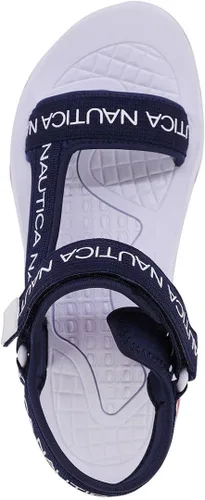 Vista 4 de Nautica Sandalias para hombre, zapatos de agua atléticos de punta abierta con correa