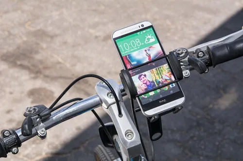 Vista 4 de Arkon Mounts SM434 Soporte de teléfono para bicicleta o motocicleta Soporte de correa para iPhone 13 12 11 Pro Max Galaxy S21 S20 Note 20 10 Retail