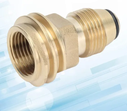 Vista 6 de lyrlody Adaptador de accesorios de latón, convierte la válvula POL a manguera QCC1 tipo 1 con conexión hermética para válvula de cilindro