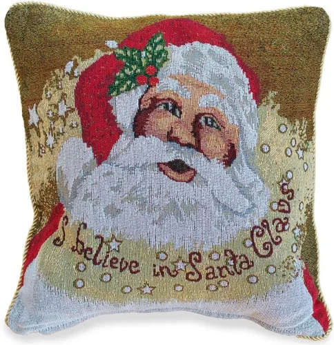 Vista 2 de Juego de 2 fundas de almohada con diseño de Navidad Believe in Santa
