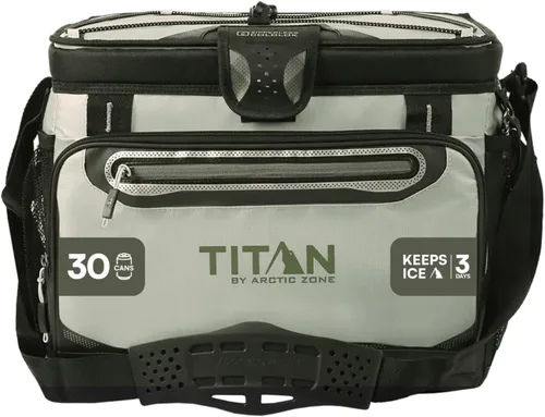 Vista 18 de Titan by Arctic Zone Deep Freeze Cooler - Zipperless Hardbody Cooler - Deep Freeze Insulation, HardBody Liner, and SmartShelf