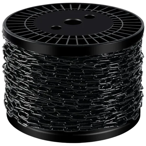 Vista 9 de Cadenas colgantes de metal de 33 pies 1/12" Cadena de fijación decorativa Cadena ligera de utilidad para colgar plantas, cesta, lámpara, candelabro