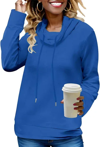 Vista 2 de Nimsruc Sudadera casual de manga larga para mujer