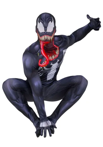 Vista 4 de Disfraz de Hombre Marvel Zentai Venom para Hombre Multicolor