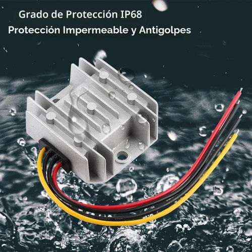 Vista 7 de Regulador de Voltaje Reductor DC 8V ~ 40V a 12V 3A 36W Convertidor - DC 36V 24V 18V a 12V Convertidor Regulador Reductor Elevador Módulo