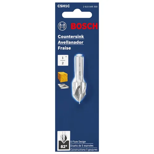 Vista 3 de BOSCH Avellanador HSS de 1/2 pulgada CSH1