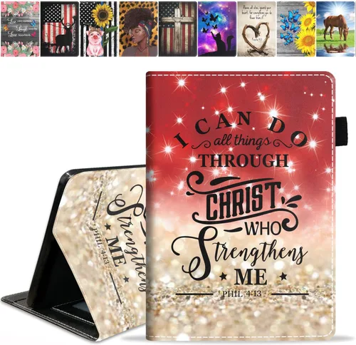 Vista 18 de Funda para tablet Amazon Kindle Fire 7 (pantalla de 7 pulgadas, 9ª/7ª generación, versión 2019/2017), funda de piel sintética con función
