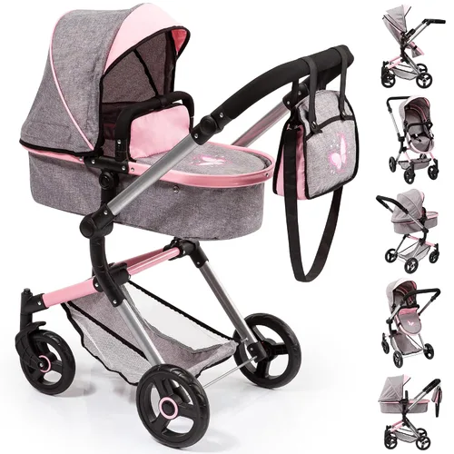 Vista 3 de Bayer Cochecito de muñeca versátil - Cochecito reversible para muñecas