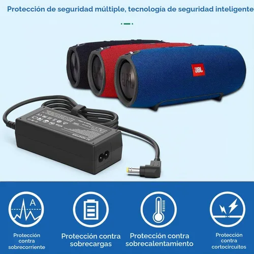Vista 4 de Syfrufo Cargador de repuesto de 65 W compatible con JBL Xtreme 2
