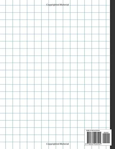 Vista 2 de Math Composition Notebook 2 Squares per Inch Graph Ruled Notebook for Math and Science Students Grid Paper Notebook for Kids Quad Ruled Paper
