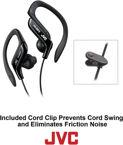 Vista 5 de JVC HAEB75B - Auriculares deportivos con clip (Negro)