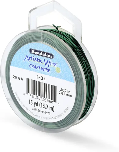Vista 53 de Artistic Wire, Alambre de cobre de color chapado en plata de calibre 18, resistente al deslustre, amatista, 20 pies