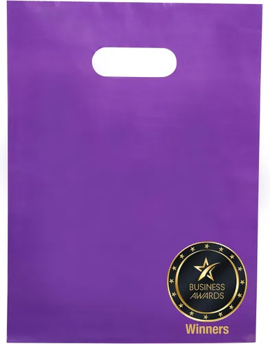 Vista 26 de Choice Marts Bolsas de mercancía 100 negras 9"x12" Tamaño 1.5Mil de grosor con asas Glossy Black Retail Bags. Convenient Carry Handles. Ideal For