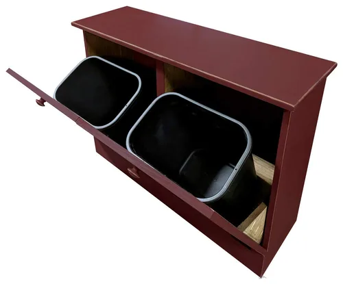 Vista 8 de Cubo doble de basura/Recipiente para papelera de reciclaje.