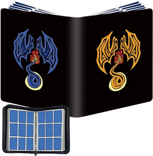 Vista 12 de Carpeta de tarjetas de 4 bolsillos compatible con tarjetas PTCG, soporte para tarjetas TCG, colección de juegos de cartas intercambiables, se adapta