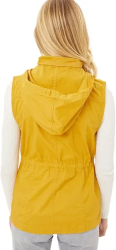 Vista 8 de Chaleco utilitario de algodón Anorak sin mangas con capucha para mujer