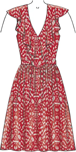 Vista 6 de McCall's Patterns McCall's - Vestido halter para mujer, tallas 12-20, patrón de costura, color blanco