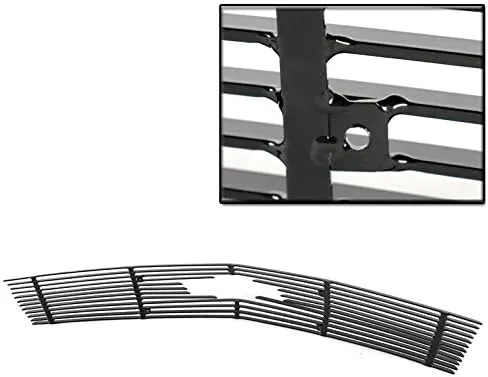 Vista 2 de Rejilla superior Billet Parrilla Inserto Negro (Emblema Cutout) Para Chevy Camaro LT/LS/RS/SS 2010-2013