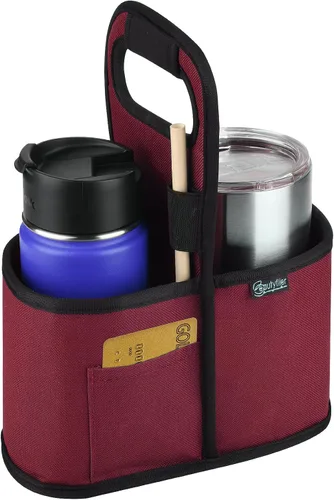 Vista 11 de Beautyflier Portabebidas con Asa para Entrega Portavasos de Café Aislado Reutilizable Portabebidas Portátil Soporte para 2 Tazas con Asa Organizador