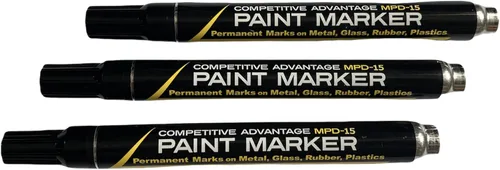 Vista 18 de Marcador de pintura esmaltada de ventaja competitiva MPD Permanente Impermeable Resistente a los rayos UV Blanco