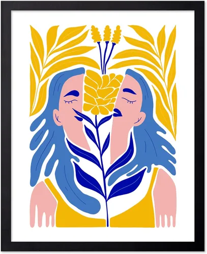 Vista 61 de Poster Master Póster de gato – Estampado floral retro – Arte de flores – Arte colorido de gato – Arte bohemio chic – Arte abstracto genial – Arte