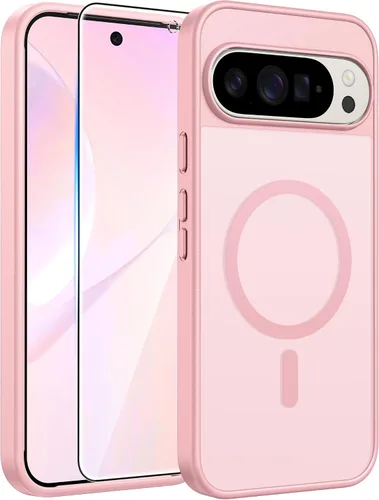 Vista 148 de FNTCASE - Funda para iPhone 16 Pro: magnética, mate, translúcida, de grado militar, protectora contra caídas, resistente, fina, duradera y a prueba