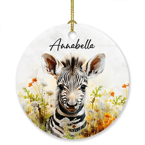 Vista 24 de Adorno de elefante de Navidad 2025, lindo adorno de elefante personalizado para árbol de Navidad, adornos de elefantes florales para bebés, regalos