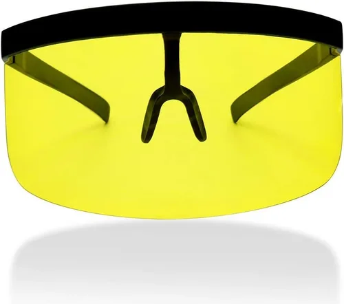 Vista 11 de ShadyVEU Visor Full Face Shield Gafas de sol tintadas de gran tamaño con lente mono UV400