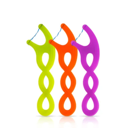 Vista 6 de GUM Crayola Twistables - Hilo dental para niños con flúor, diseñado para manos pequeñas, tres divertidos sabores de frutas, palillos de hilo dental