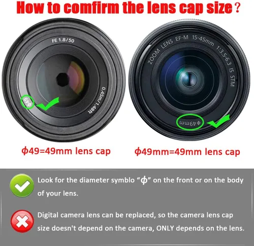Vista 7 de Filtro UV HD de 1.929 in para Canon M6 M50 M100, filtro UV Fire Rock para Sony Alpha a7R con montura E FE 1.969 in f/1.8 lente -1 paquete