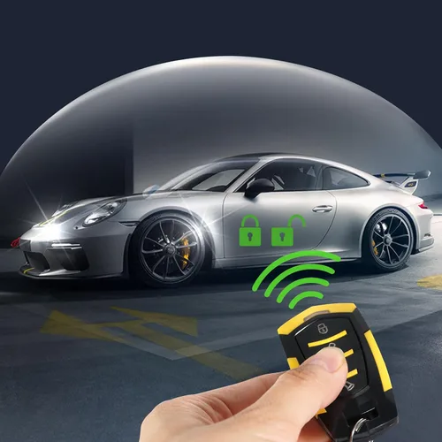 Vista 4 de Unifizz Kit de bloqueo centralizado remoto para coche sin llave, kit de sistema de alarma antirrobo universal
