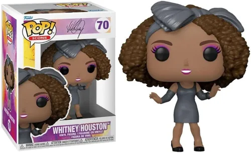 Vista 4 de Whitney Houston (How Will I Know) Funko Pop! Icons con funda protectora Ecotek
