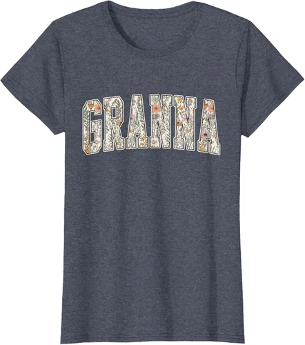 Vista 45 de Granna - Camiseta retro para el día de la madre Negro