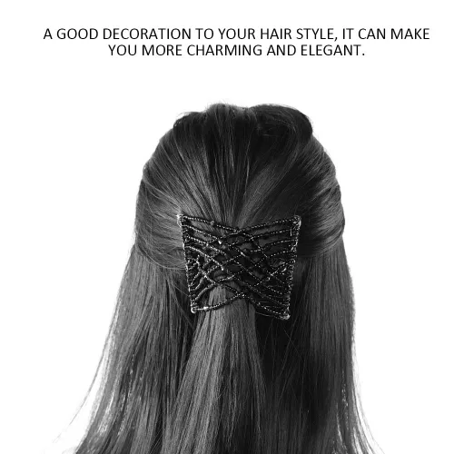 Vista 8 de Peines mágicos, peine elástico retro para mujeres con peine para el cabello, herramientas para el cabello, peine mágico para el cabello (C)