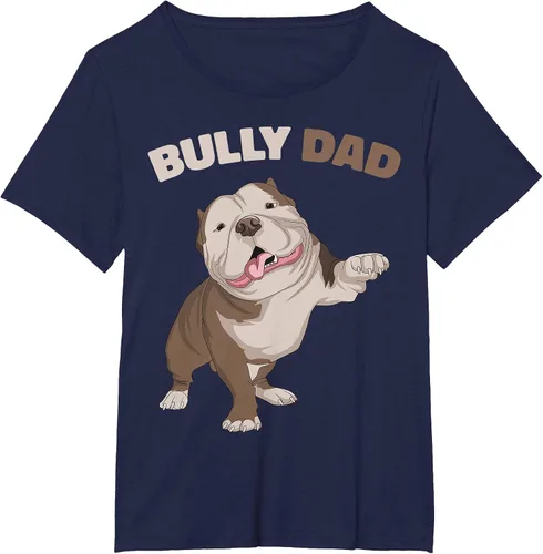 Vista 48 de American Bully Dad Dog Owner Father Funny Men T-Shirt Asphalt Grey