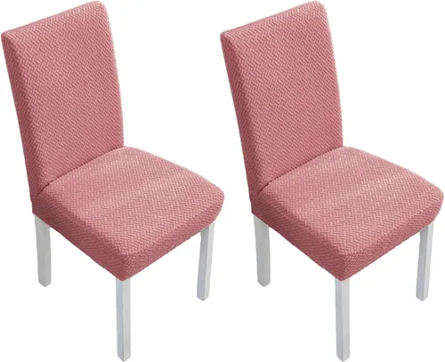 Vista 18 de Fundas elásticas para sillas de comedor, fundas de asiento para sillas de comedor, juego de 4/6 fundas para sillas de cocina para el hogar, hotel