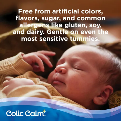 Vista 8 de Colic Calm Plus - Agua anisada con apoyo extra, gotas para gases en bebés recién nacidos, alivio de cólicos y malestar estomacal, segura y suave