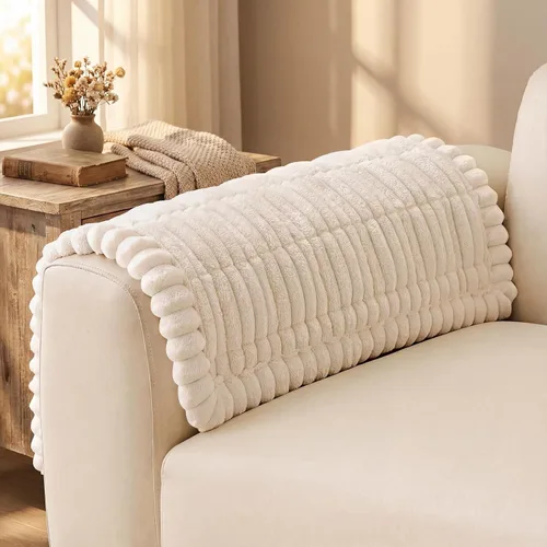 Vista 53 de decorUhome Funda de sofá para perros, funda antideslizante y mullida para sofá, para asiento, respaldo y reposabrazos, protector de sofá suave