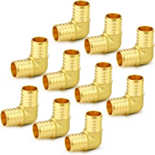 Vista 21 de GASHER 10 piezas sin plomo latón 1 "acoplamiento Pex, accesorios Pex de 1 pulgada para tubería Pex