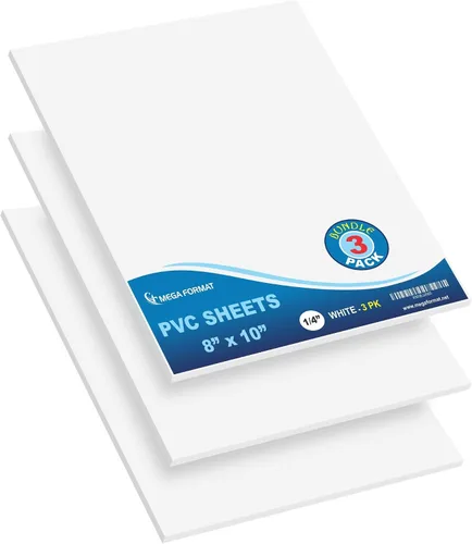 Vista 108 de Mega Format Hojas de plástico de PVC expandido – Hoja negra rígida de 5 x 7 pulgadas para manualidades, señalización y exhibiciones – Sintra Negro